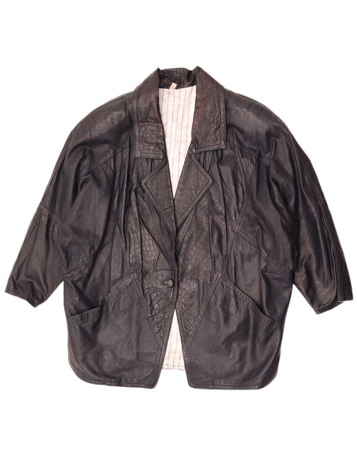 Vintage Damen Übergroße Übergroße Jacke EU 40 Mittellila