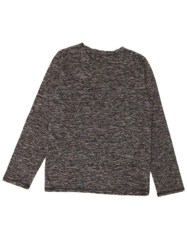 PUMA Jungen Graphic Top Langarm 8-9 Jahre Small Grau Polyester