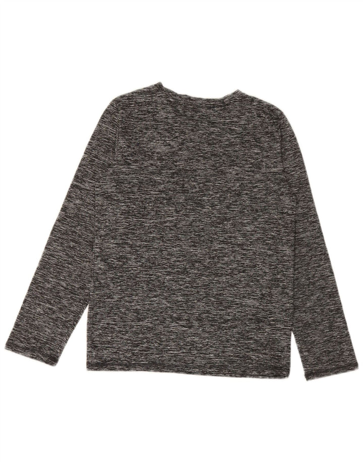 PUMA Jungen Graphic Top Langarm 8-9 Jahre Small Grau Polyester