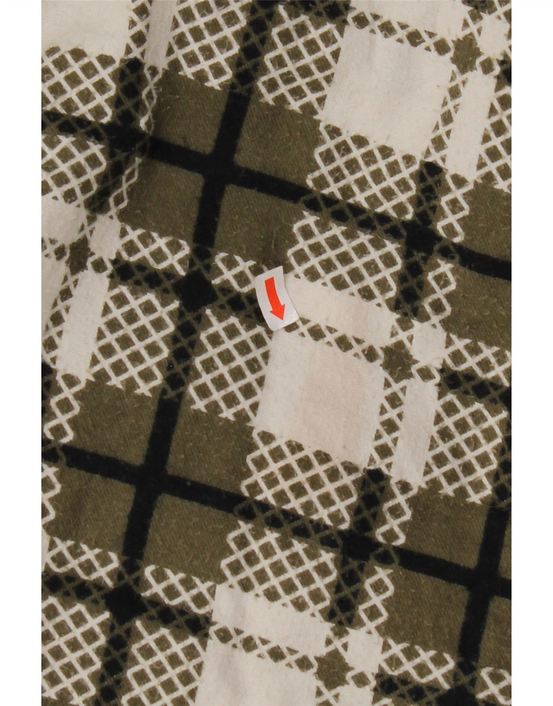 VINTAGE Damen Sherpa Jacke UK 16 Large Green Check