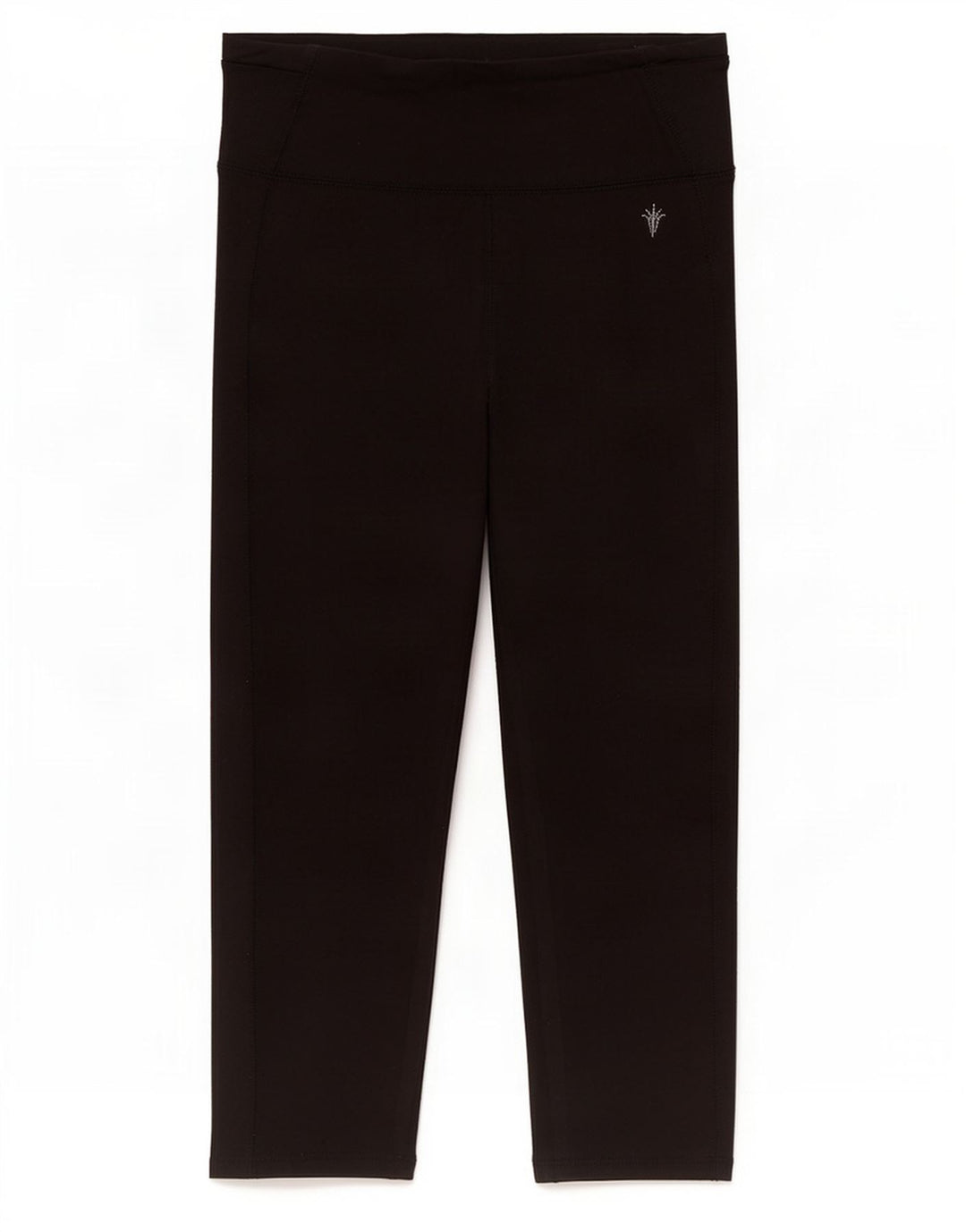 Marks & Spencer Damen Capri-Leggings UK 12 Medium Schwarz Polyester