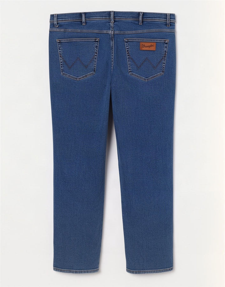 Wrangler Herren Texas Straight Jeans W44 L32 Blau