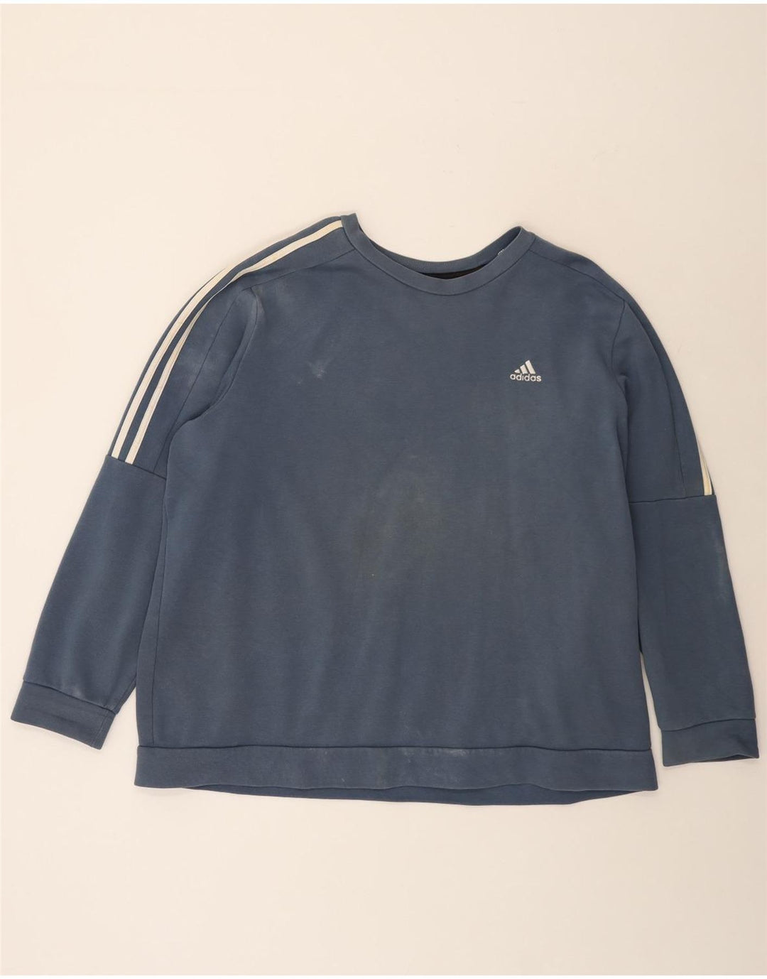 Adidas Herren Sweatshirt Pullover 2XL Blau Baumwolle