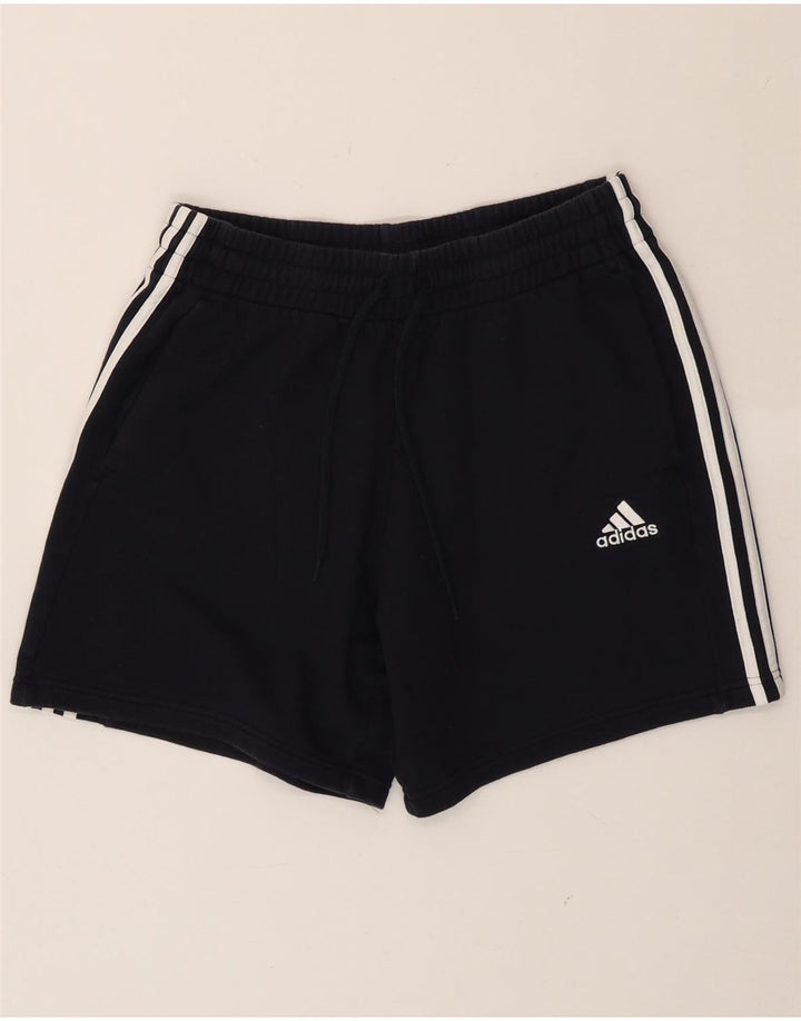 ADIDAS Mens Sport Shorts Large Navy Blue Cotton Vintage Adidas and Second-Hand Adidas from Messina Hembry 