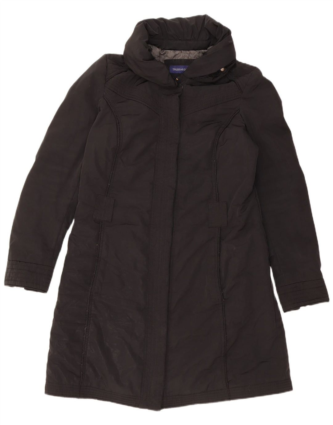 TRUSSARDI JEANS Damen Windjacke IT 44 Mittelschwarzes Polyester