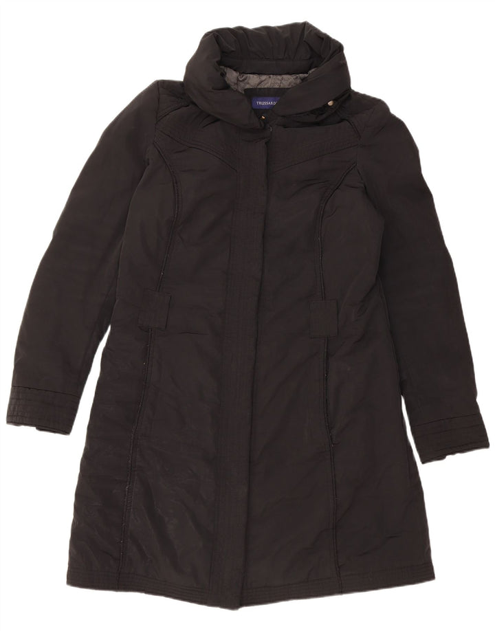 TRUSSARDI JEANS Damen Windjacke IT 44 Mittelschwarzes Polyester