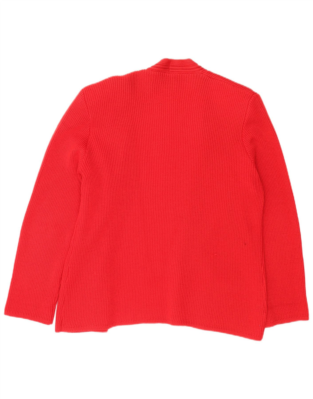 Luisa Spagnoli Offener Damen-Cardigan-Pullover UK 16 Große rote Wolle