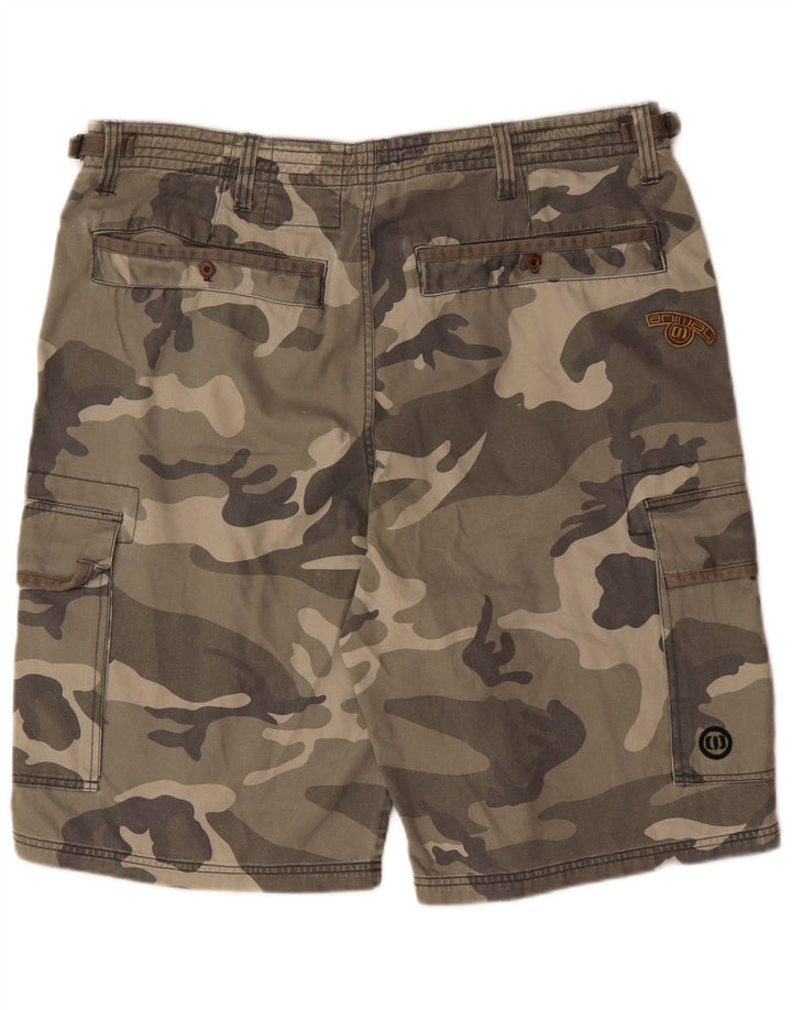 ANIMAL Herren Cargo Shorts 2XL W42 Khaki Camouflage Baumwolle