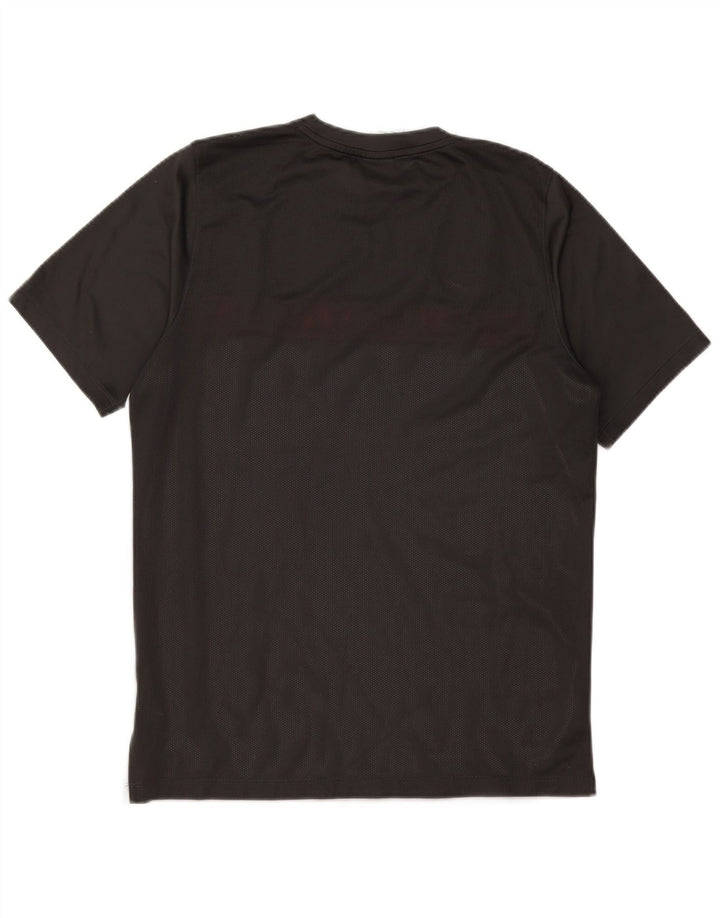 Nike Herren Dri Fit T-Shirt-Oberteil, großes graues Farbblock-Polyester