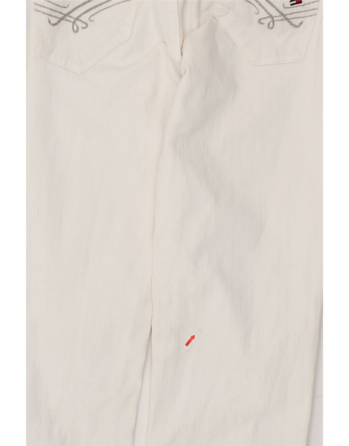 TOMMY HILFIGER Womens Slim Jeans W26 L34 White Cotton Vintage Tommy Hilfiger and Second-Hand Tommy Hilfiger from Messina Hembry 