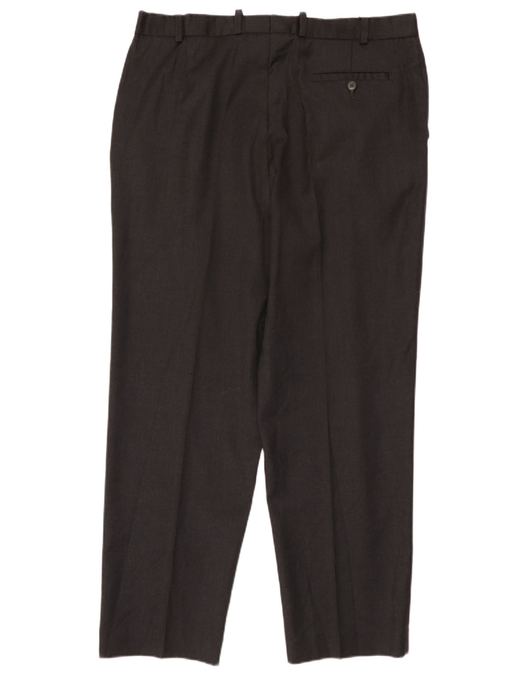 Gerade Herren-Anzughose von Marks & Spencer, W38, L31, schwarze Wolle