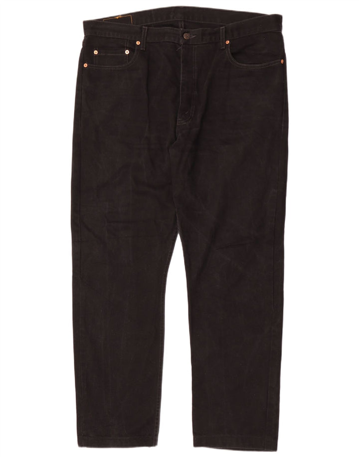 Levi's Herren 615 Straight Jeans W40 L31 Schwarze Baumwolle