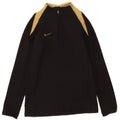 Nike Jungen Dri Fit Pullover-Trainingsoberteil mit Reißverschluss, 8–9 Jahre, Größe S, Schwarz