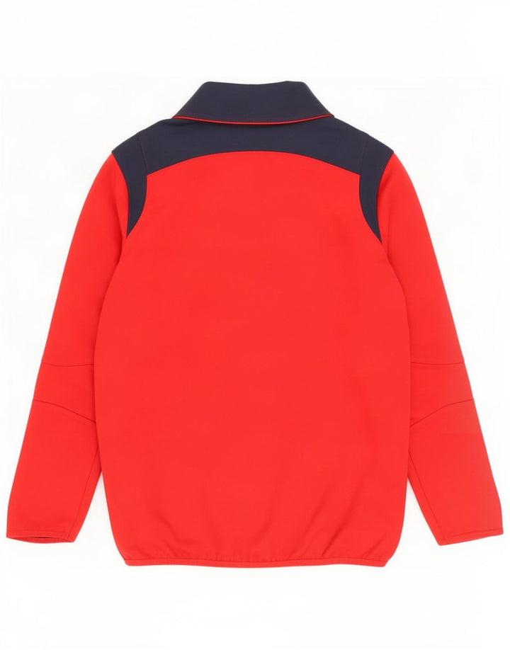 Canterbury Herren-Sweatshirt mit grafischem Reißverschluss und Rundhalsausschnitt, Größe S, Rot
