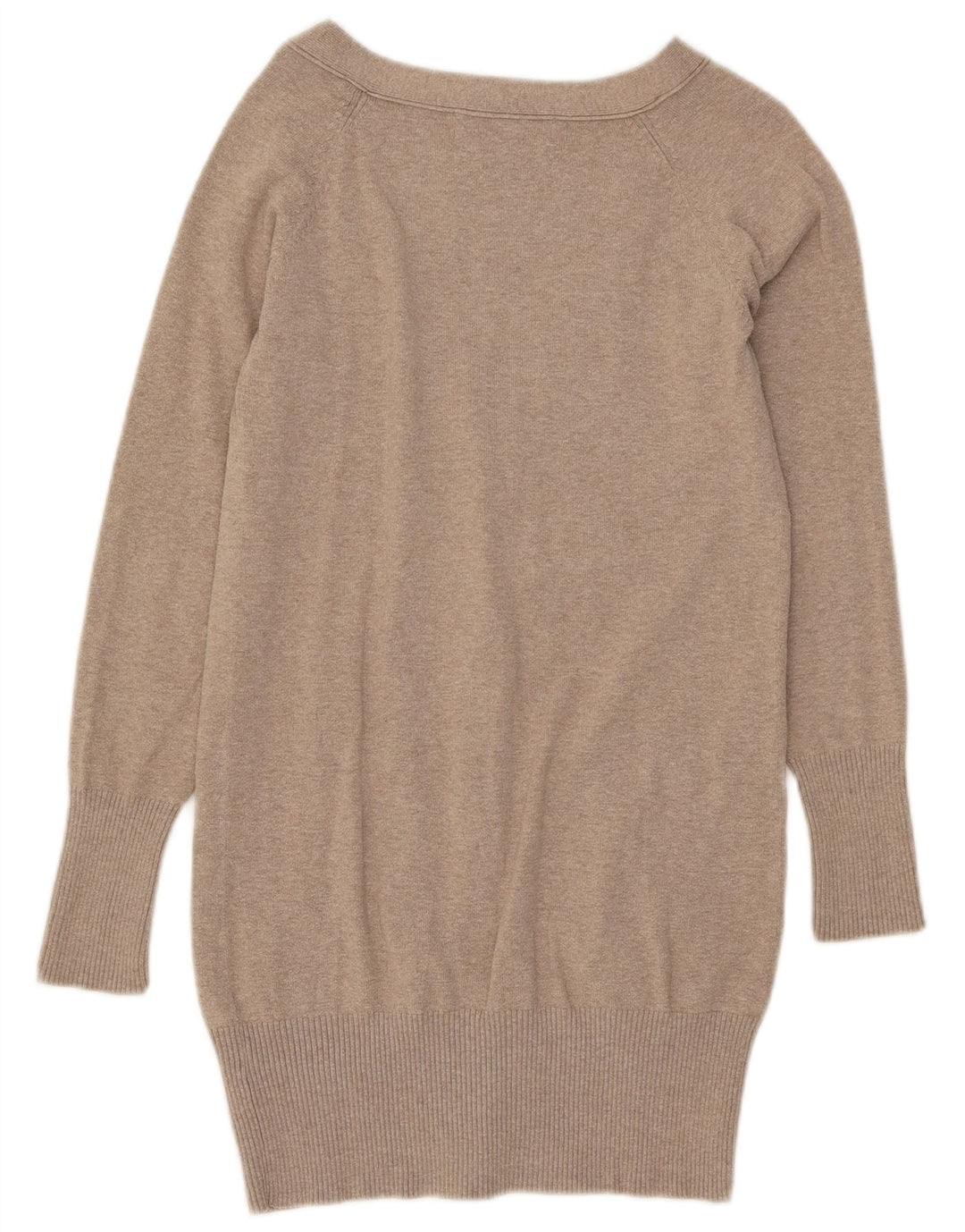 ZARA Damen-Cardigan-Pullover UK 12 Mittelbeige Baumwolle