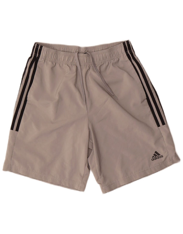 Adidas Herren Sportshorts mittelgraues Polyester
