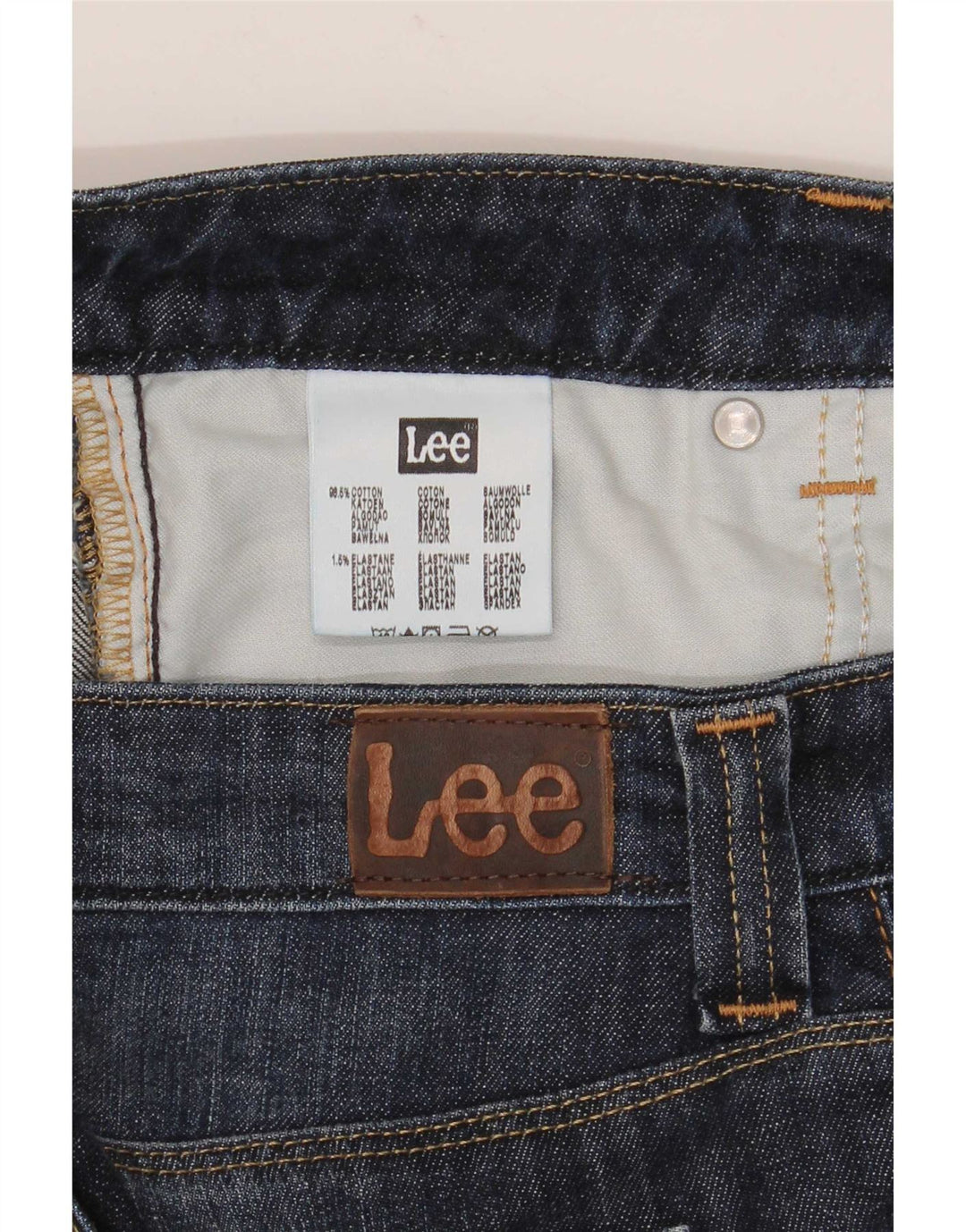 Lee Damen Marion Bootcut Jeans W30 L28 Marineblau Baumwolle