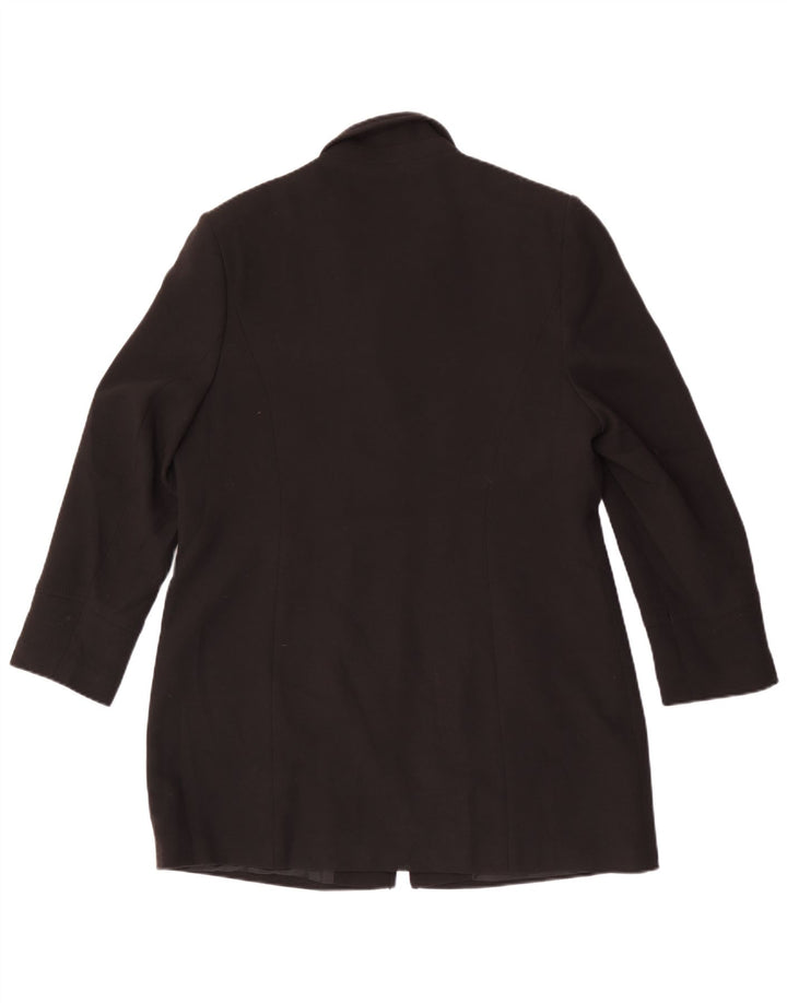 Marks & Spencer Damen St. Michael Mantel UK 18 XL Schwarz Polyester