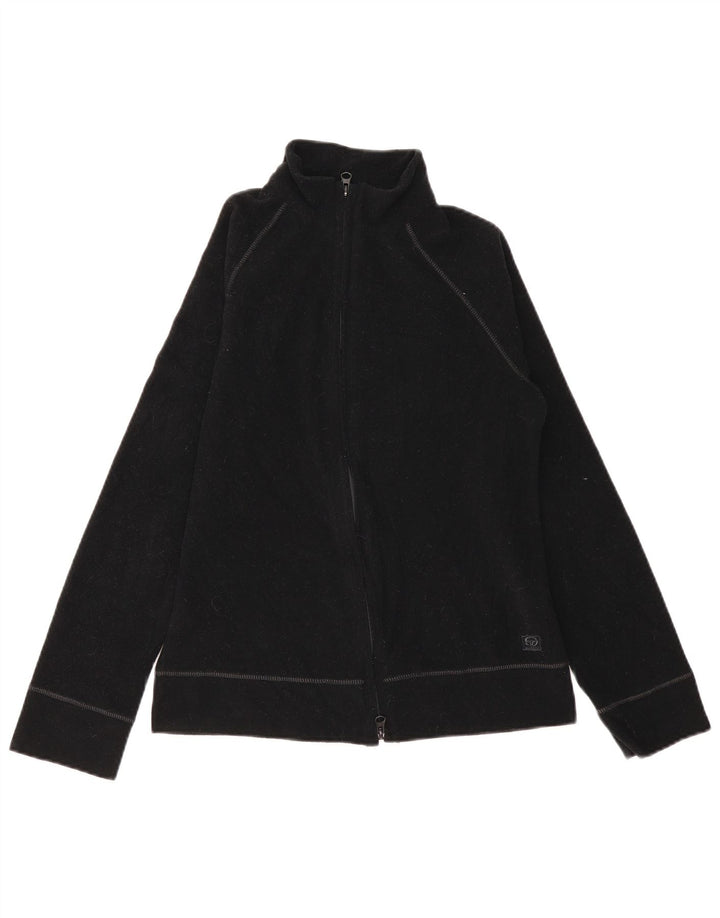 SERGIO TACCHINI Damen Fleecejacke UK 12 Medium Schwarz Polyester