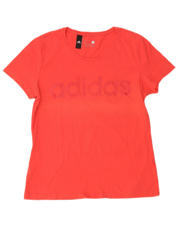 Adidas Damen Graphic T-Shirt Top UK 16/18 Large Rot