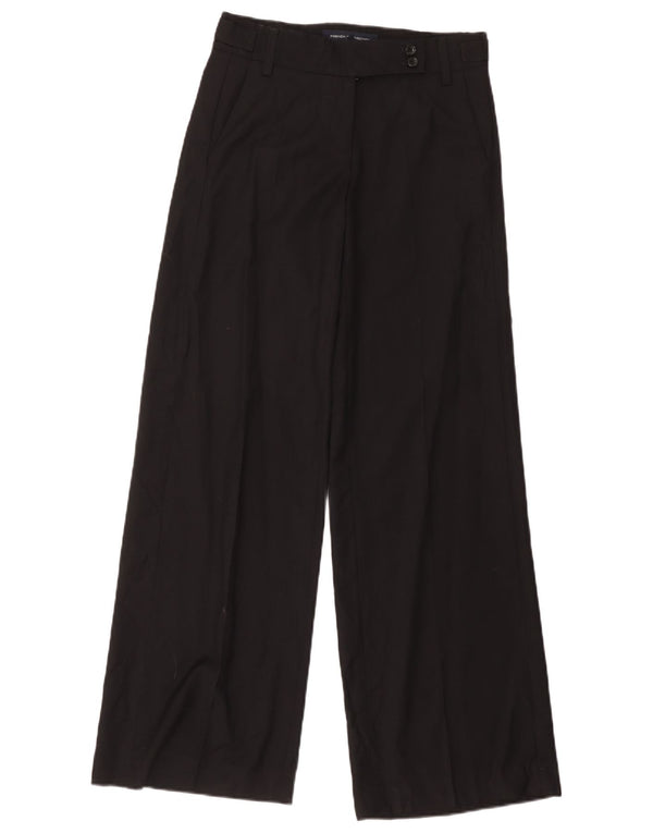 French Connection Damen-Anzughose mit weitem Bein, UK 8, Größe S, W32, L34, Schwarz