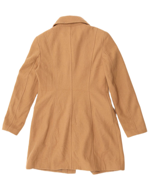 Benetton Damenmantel UK 12 Mittelbeige Wolle