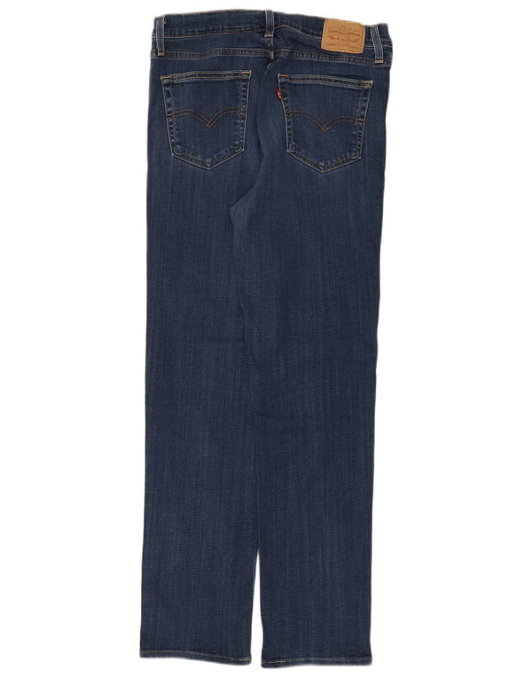Levi's Damen 724 High Rise Straight Jeans W30 L32 Marineblau Baumwolle