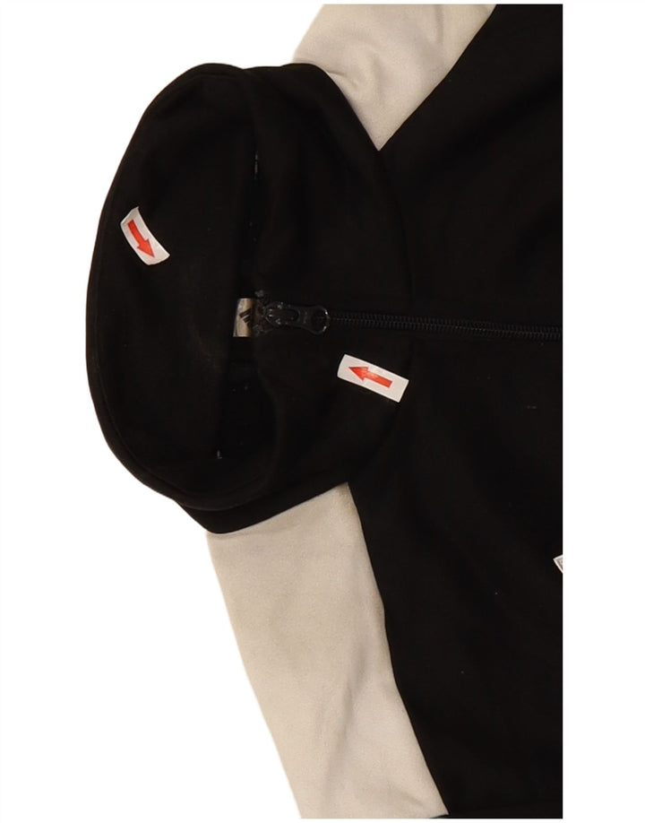 Adidas Herren-Trainingsanzug-Top-Jacke, großes schwarzes Farbblock-Polyester