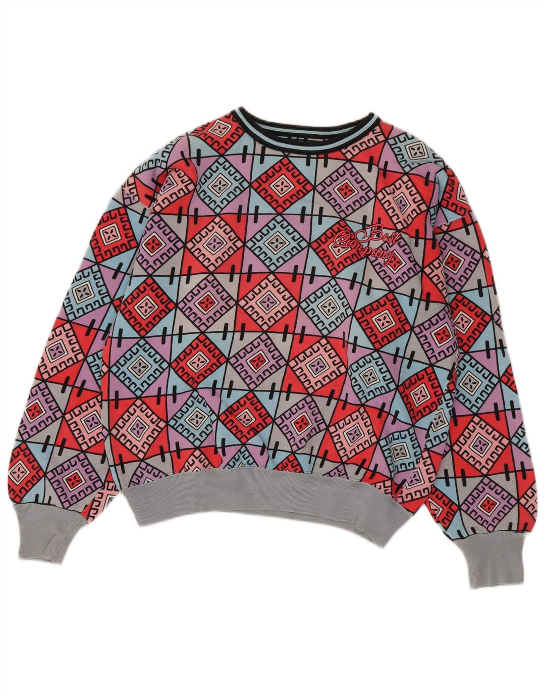 Best Company Damen-Sweatshirtpullover UK 14 Medium Mehrfarbig