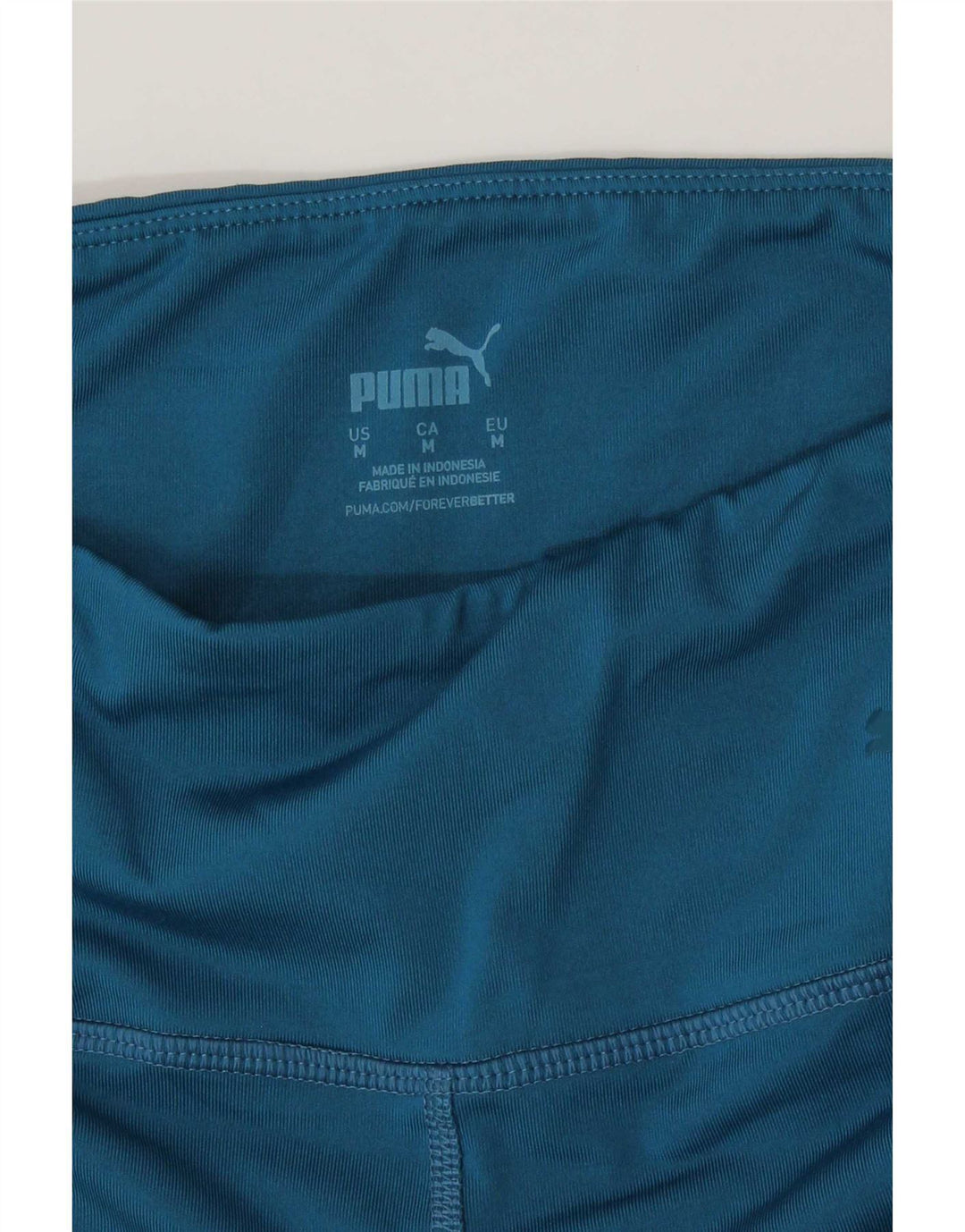 Puma Womens Graphic Leggings UK 12 Mittelblaues Colourblock-Polyester