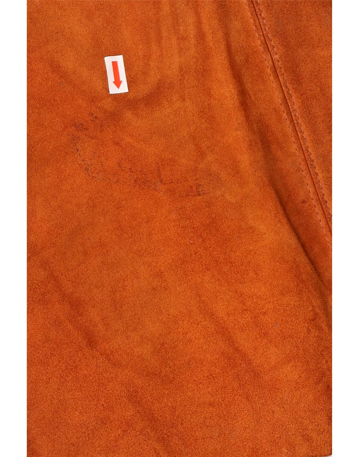 Vintage Damen Wildlederweste UK 18 XL Braun Western