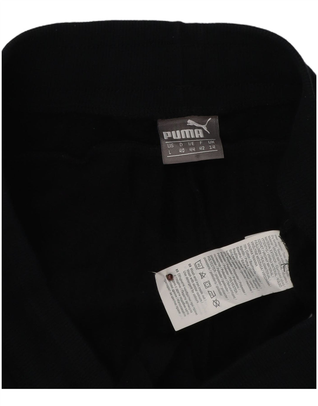 PUMA Damen Trainingshose Jogger UK 14 Large Marineblau Baumwolle