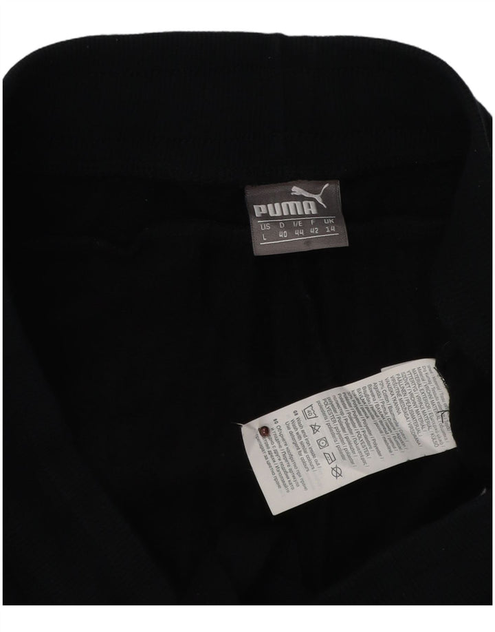 PUMA Damen Trainingshose Jogger UK 14 Large Marineblau Baumwolle