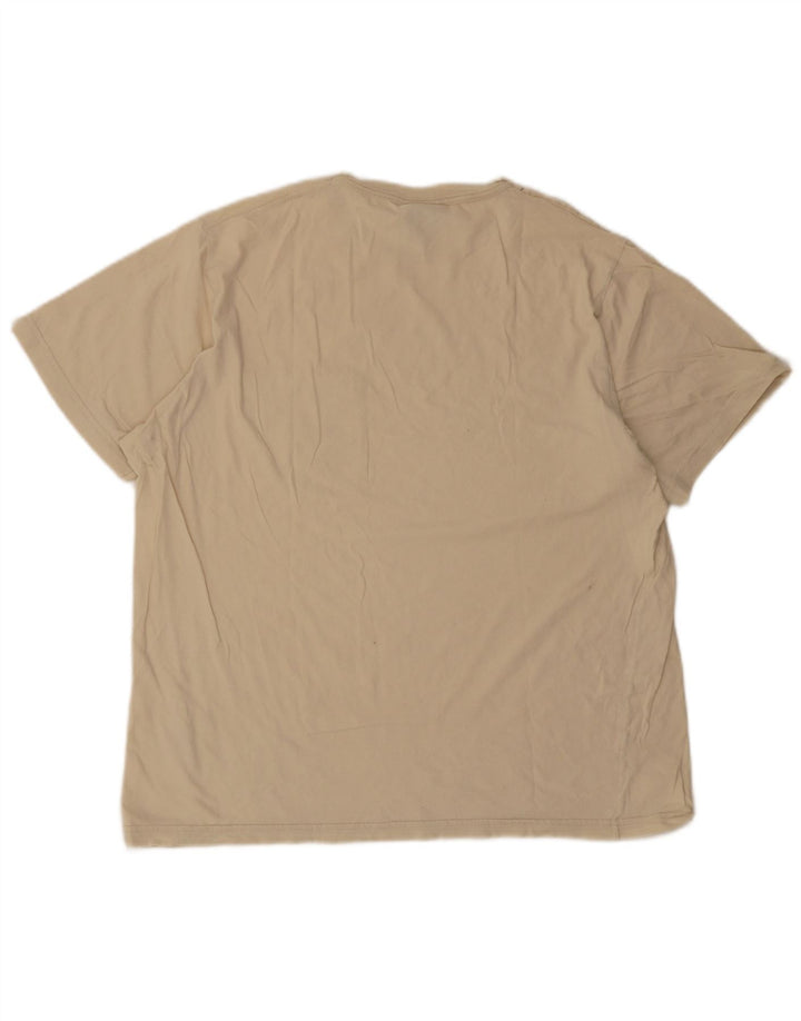 Trussardi Herren-T-Shirt-Oberteil aus Baumwolle in Mittelbeige