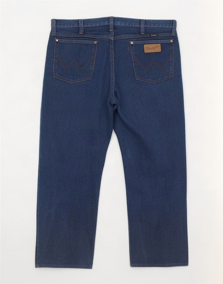 Wrangler Herren Straight Jeans W38 L26 Marineblaue Baumwolle