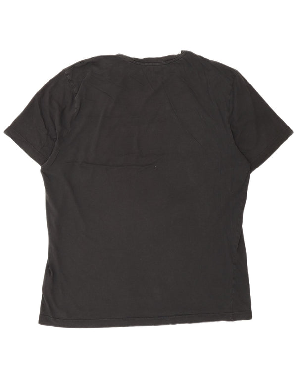 Reebok Herren Grafik T-Shirt Top XL Schwarz Baumwolle