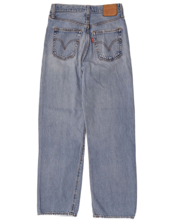 Levi's Damen Ribcage High Waist Straight Jeans W26 L27 Blaue Baumwolle