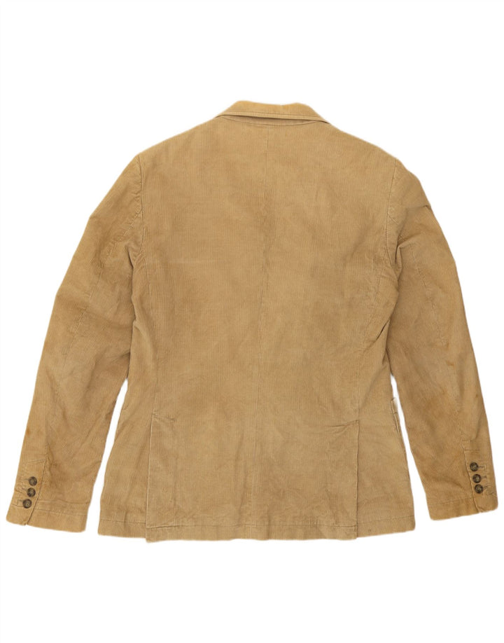 Zara Herren Cord-Blazer mit 2 Knöpfen, Gr. 40, Beige