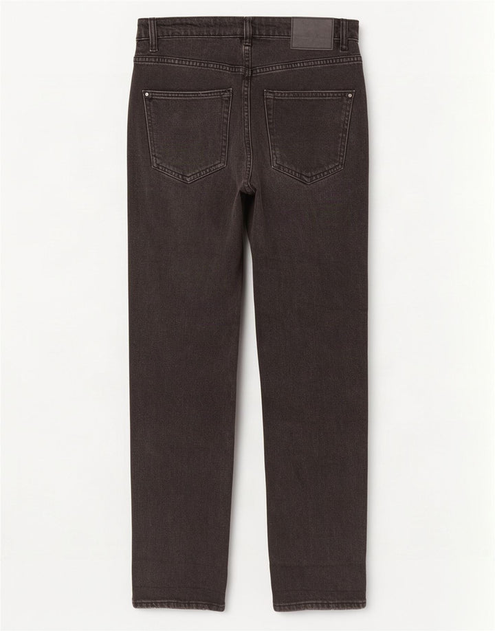 Zara Damen-Jeans mit hoher Taille, EU 38, Größe S, W28, L27, Grau