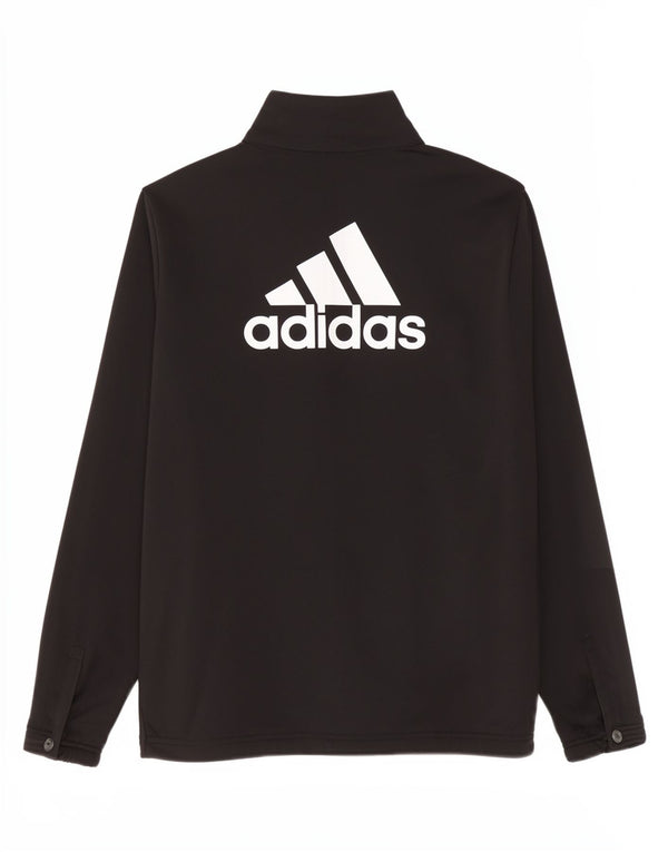 Adidas Mädchen Graphic Trainingsanzug Top Jacke 13–14 Jahre Schwarz Sport