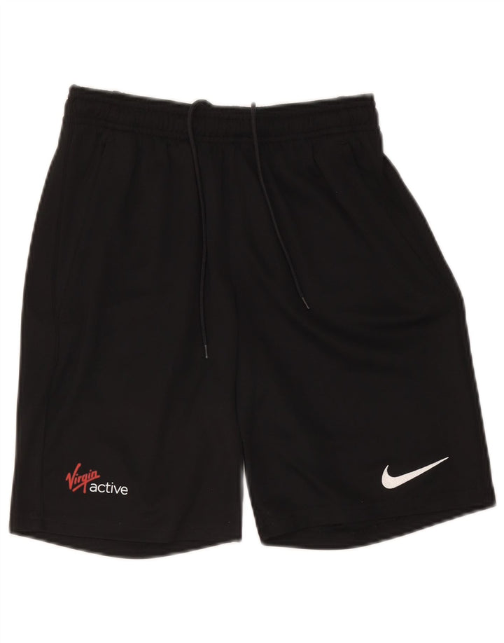 Nike Damen Dri Fit Sport Shorts UK 8 Small Schwarz Polyester