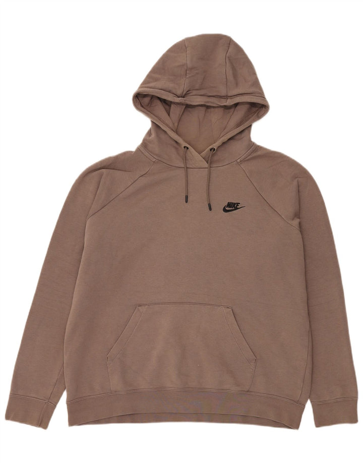 Nike Herren Kapuzenpullover, groß, braune Baumwolle