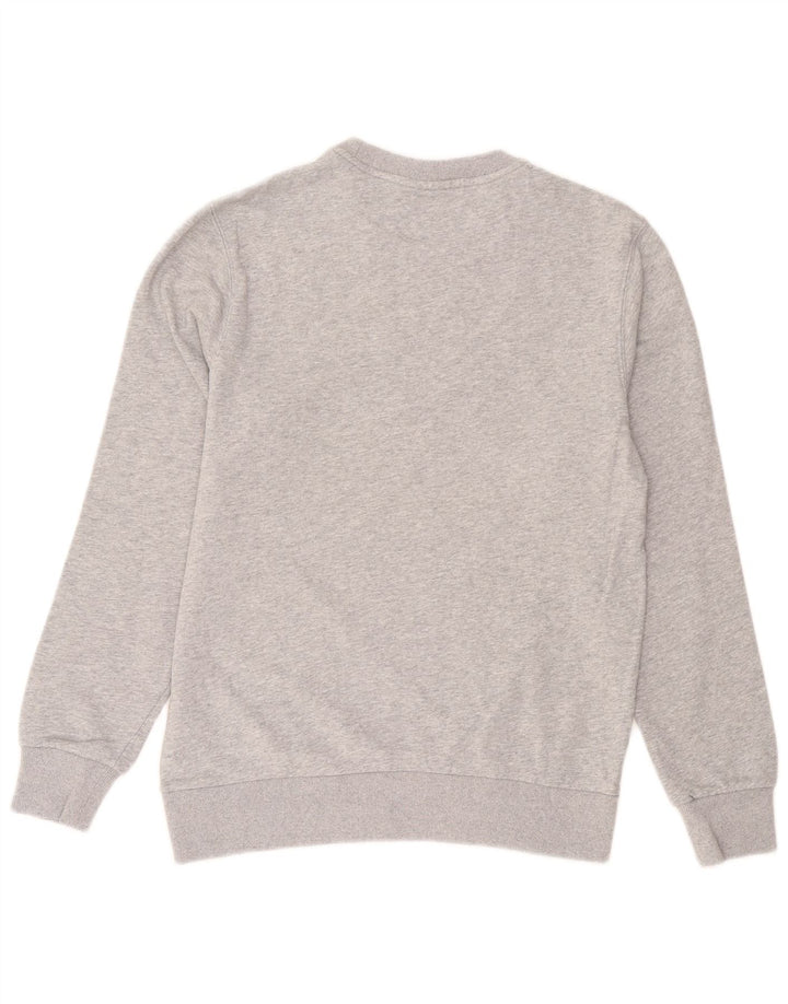 Lacoste Herren-Sweatshirt-Pullover, Größe 41, große graue Baumwolle