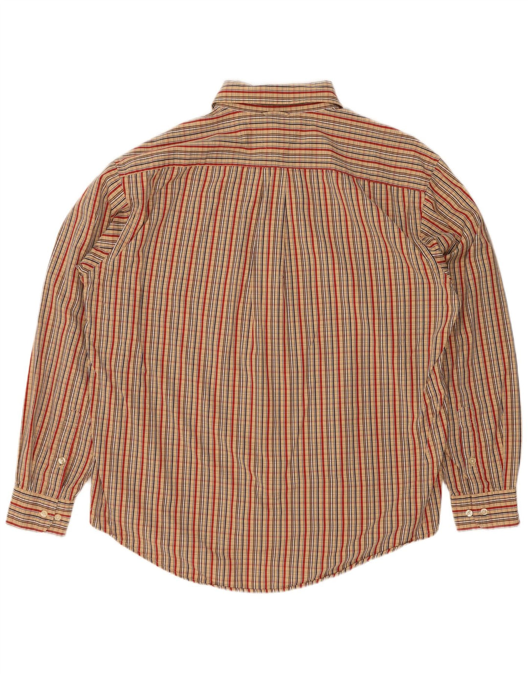 Tommy Hilfiger Herrenhemd XL Beige kariert Baumwolle