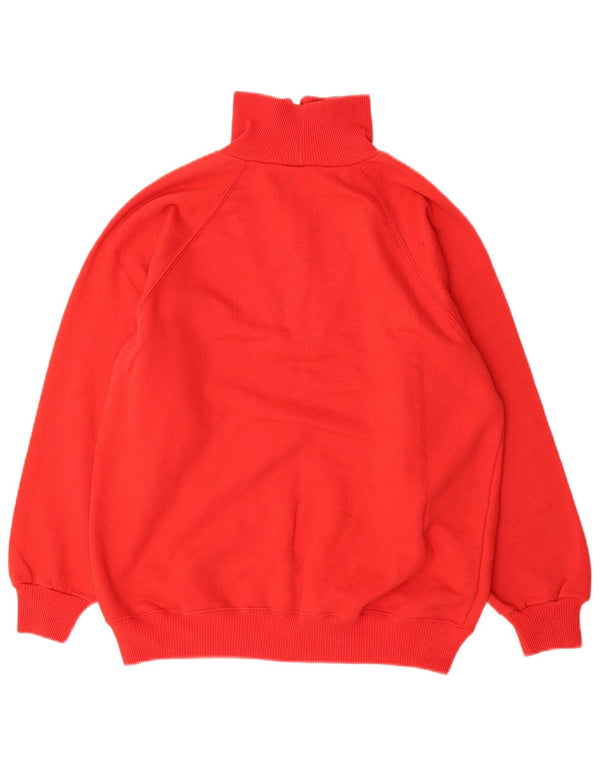JOY Damen-Sweatshirt mit Reißverschluss am Hals, Gr. 10, Größe S, Rot, Baumwolle
