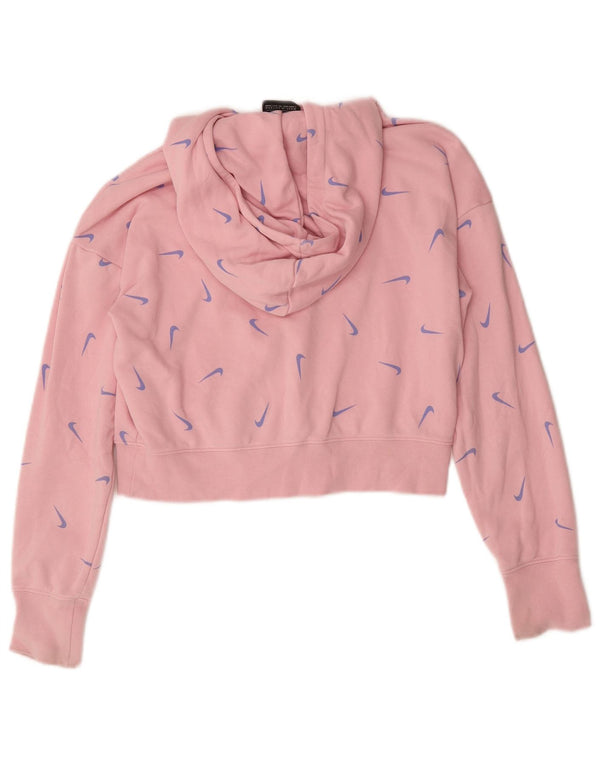 Nike Mädchen Crop Graphic Standard Fit Hoodie Pullover 12–13 Jahre Large Pink