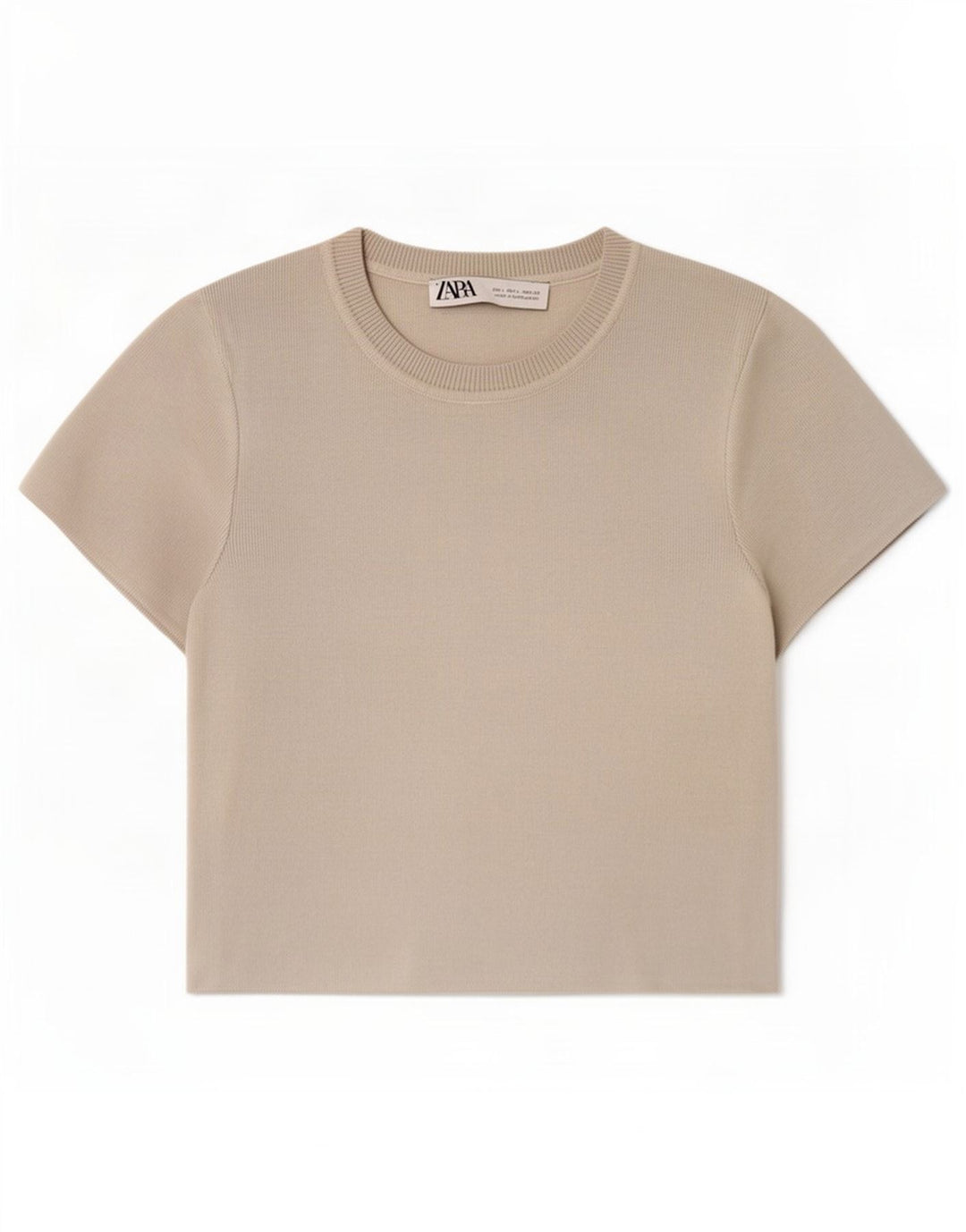 Zara Damen Crop Top UK 14 Große graue Viskose