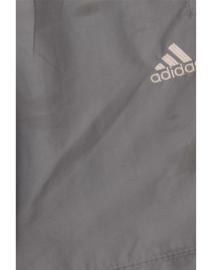 Adidas Herren-Trainingshose aus mittelgrauem Polyester