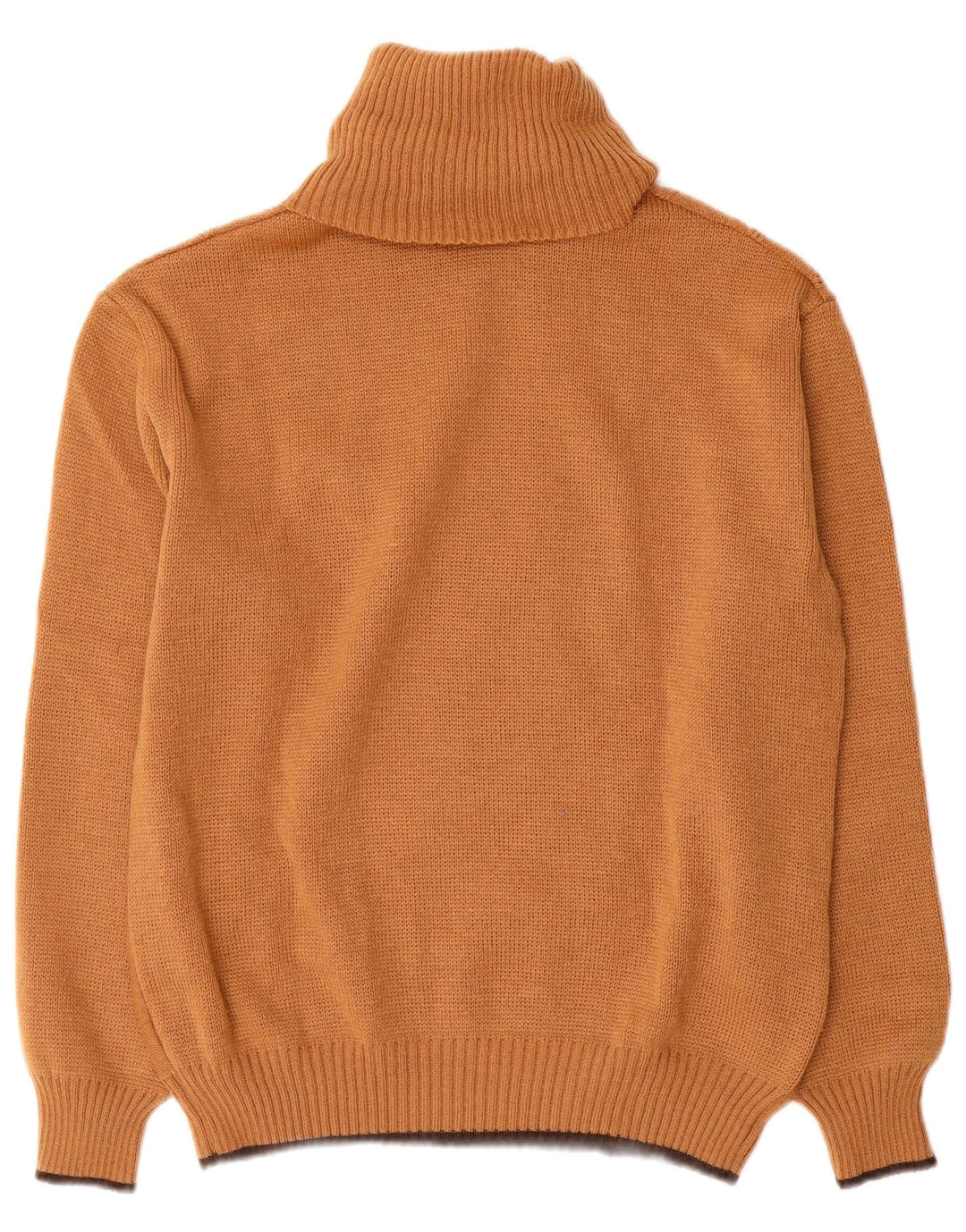 Vintage Damen Rollkragenpullover IT 50 XL Braun Polyacryl