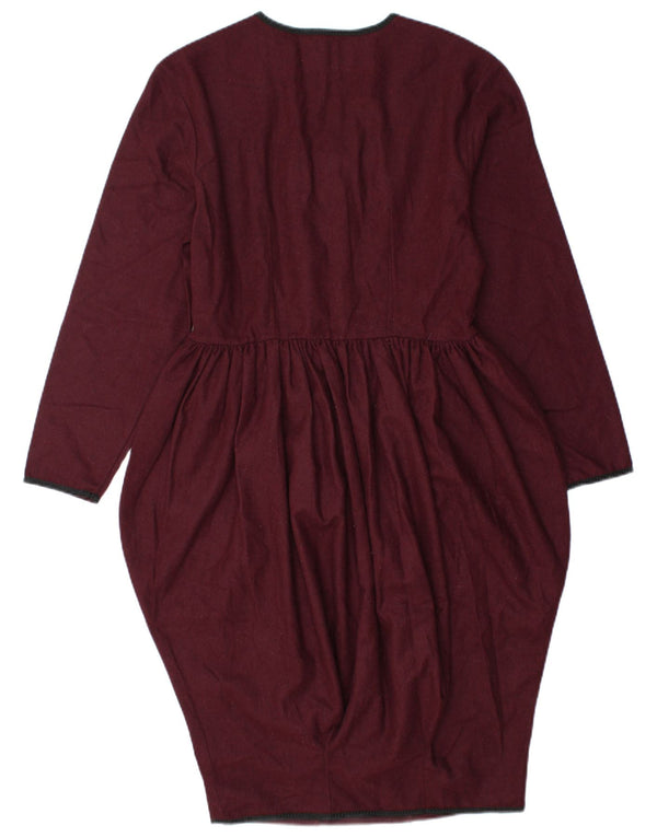 Vintage Damen Bubble Kleid IT 42 Medium Burgund